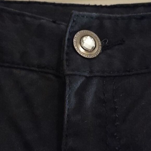 New Maurice's Junior's size M Animal print‎ black denim stretch jegging legging - Picture 4 of 8